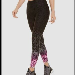 Calvin Klein Black and Pink Gradient Leggings
